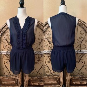 Miss Avenue Navy Romper